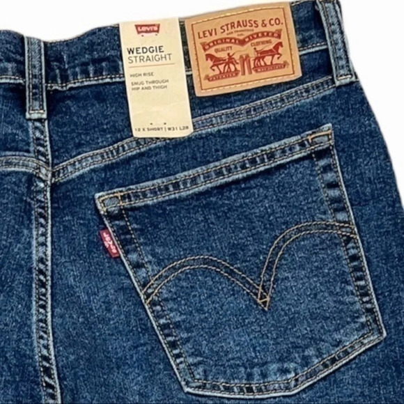 Levis wedgie fit high rise jeans size 31 size 12 - Picture 5 of 12
